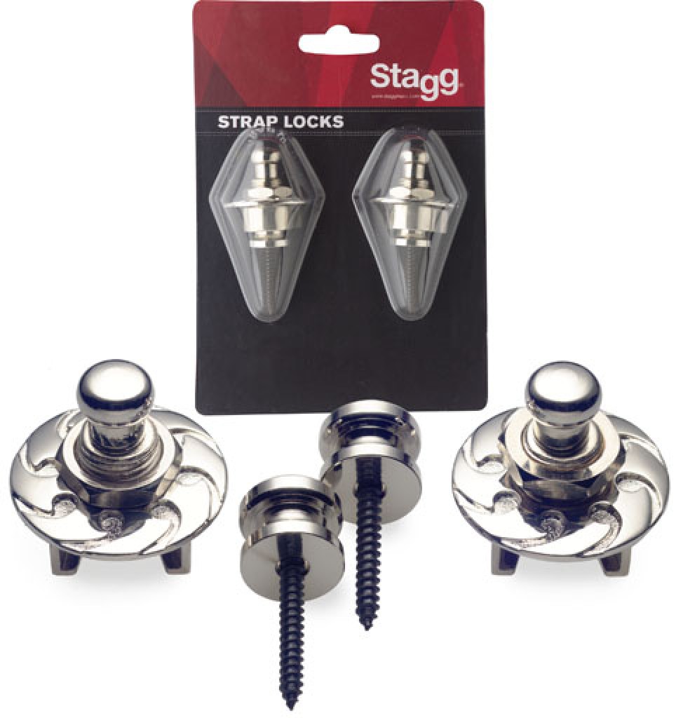 Stagg Strap Lock Set Chrome