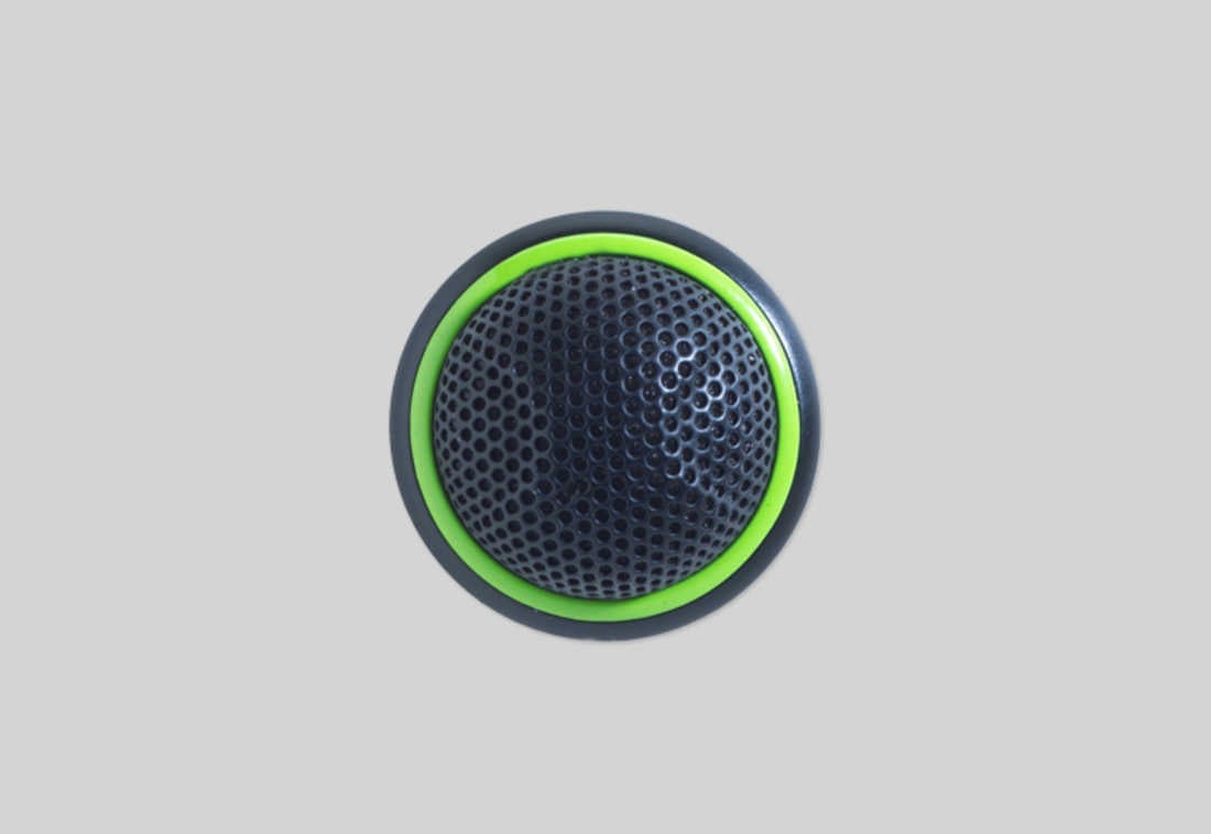 SHRMX395BC-LED-1.jpg Microphone Condenser Loz Black Boundary Low Prof - Image 1