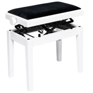 White Hydro Bench Mat+Vel Bk