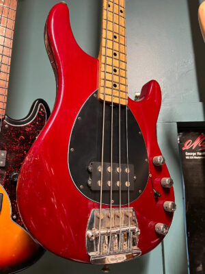 Music Man 1994 Ernie Ball Sterling Trans Red Bass