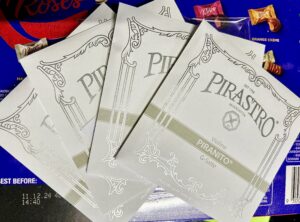 Pirastro Violin 3/4-1/2 Piranito Set A-Chrome Steel Mittel Envelope