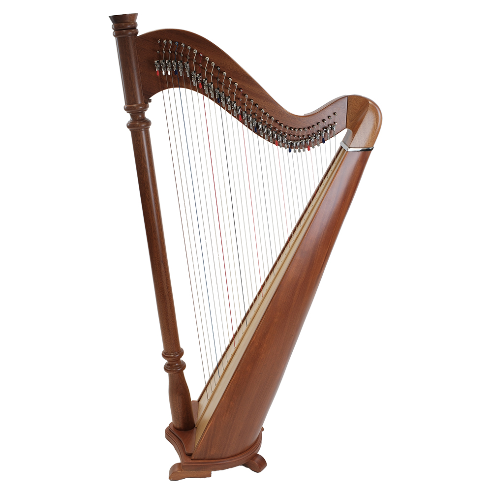 01341.jpg Pillar Harp - 34 String Mahogany - Image 1