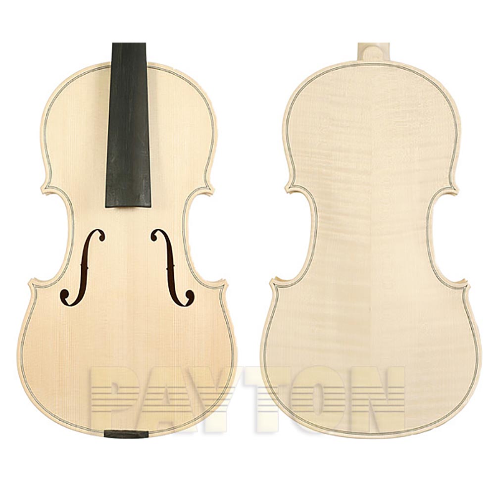 4/4 Size Violin In The White Stradivari Pattern