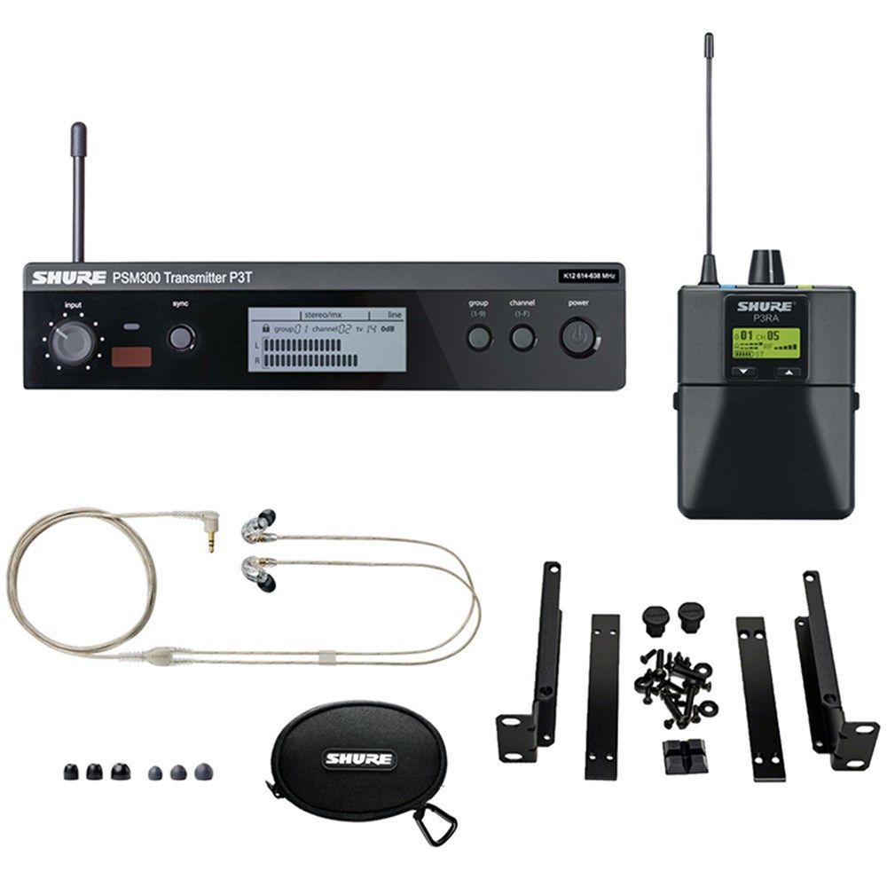 Shure PSM300 Wireless System 630-654 Mhz with SE215-CL