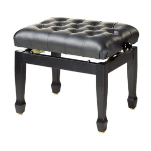 Stagg Pb85 Bkp Lbk Highgloss Black Concert Piano Bench With Fireproof Black Leather Top