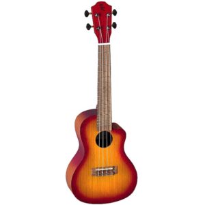 Concert Ukulele Cutaway Pickup Sun Rise Sunburst