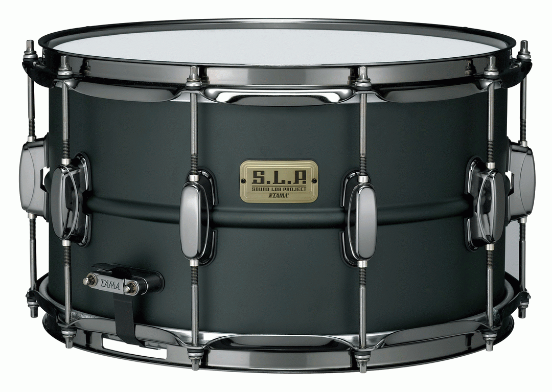 6101010 14 X 08 Inch Snare Drum Steel Flat Black Lst148 - Image 1