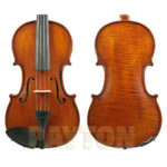 4/4 Size Violin Outfit Dark Antique 1 Pce-Back W