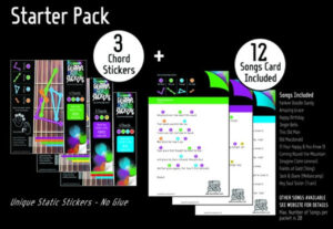 Chord Shape Stickers Guitar