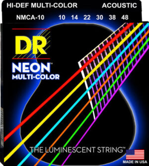Dr Nmca-10 Hi-Def Neon Multi-Color Aco Guitar St