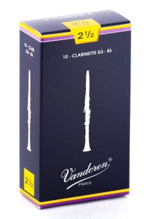 Vandoren Traditional Clarinet Reeds 2.5 Single