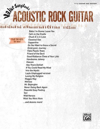322346.jpg Value Songbooks Acoustic Rock Guitar Tab (O/P) - Image 1