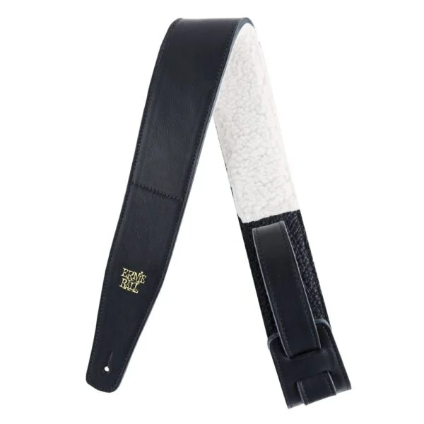 2.5Inch Adjustable Italian Leather W/ Fur Pad Bl