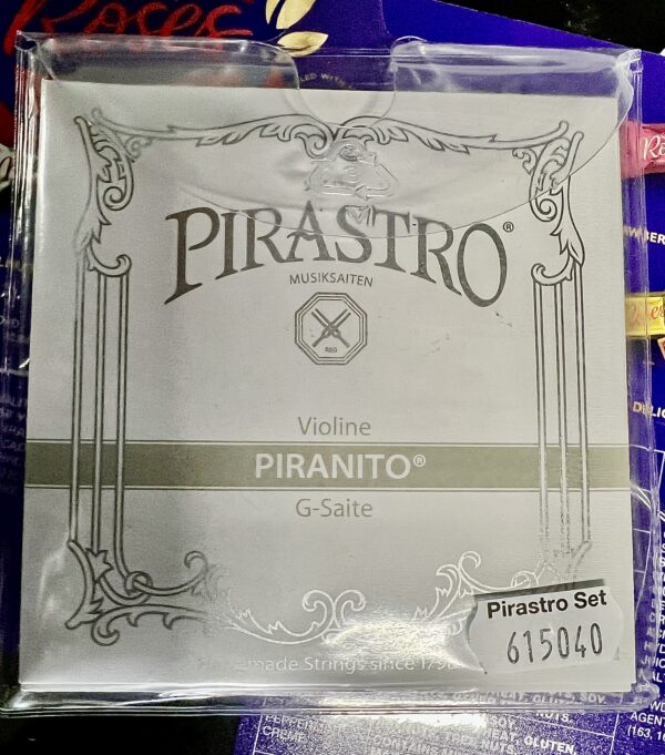 Pirastro Violin 3/4-1/2 Piranito Set A-Chrome Steel Mittel Envelope