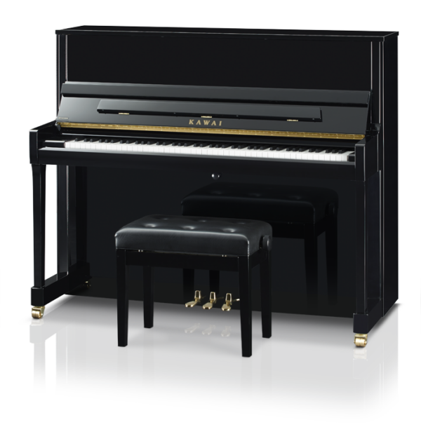 Kawai K600 Professional Upright Piano – 134 cm – Ebony Polish