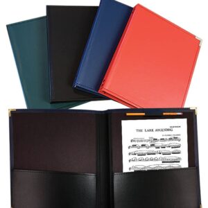 Band Folder 12X14 Red With Pencil Loop