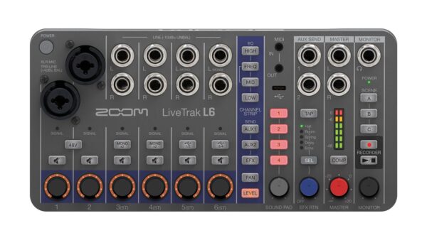 Zoom L6 Livetrak Mixer + Recorder