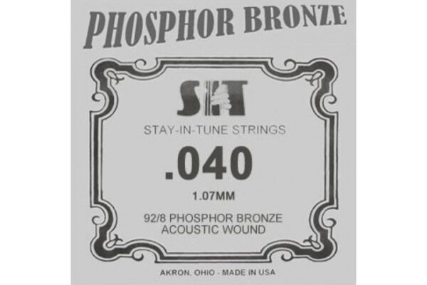 Sit Phosphor Bronze Wound Acoustic Guitar Single String (040)