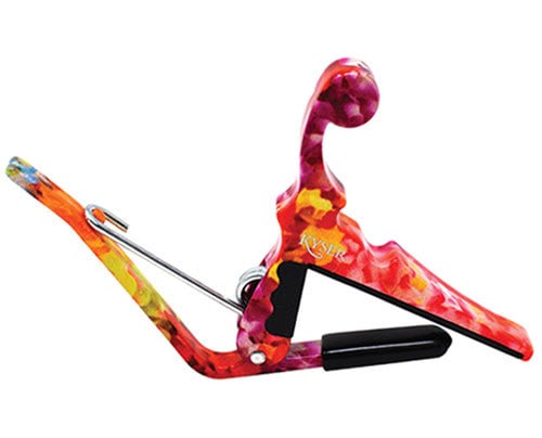 Kyser Quick-Change Ukulele Capo in Hawaiian Lei