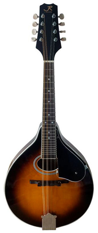 J.reynolds A-Style Mandolin In Tobacco Sunburst Gloss Finish Oval Soundhole