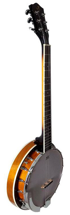 J.reynolds 6-STRING Banjo With Resonator In 2-TONE Sunburst Gloss 18-BRACKETS