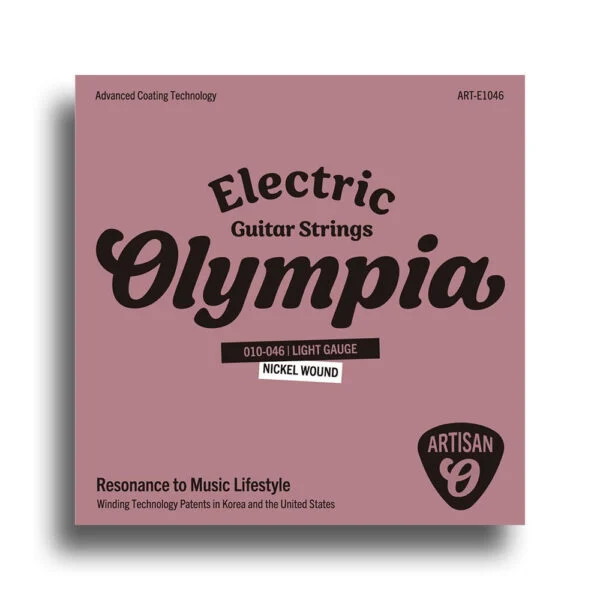 Olympia Artisan Series Coated Light Electric Guitar String Set (10-46) Nickel-Wound