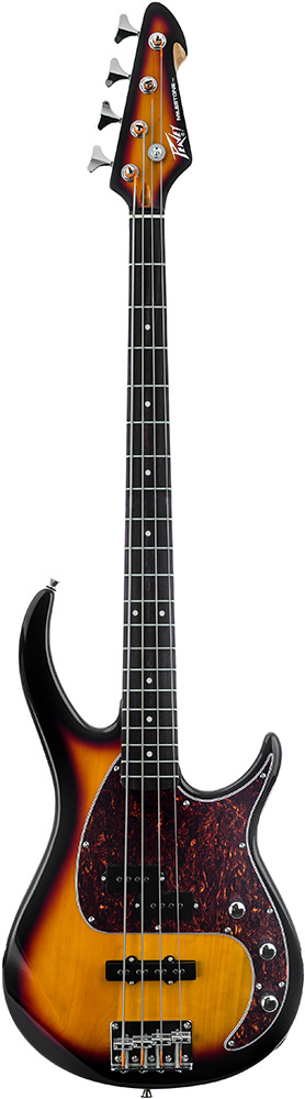 Peavey Milestone Series 4 String Bass Guitar In Vintage Burst