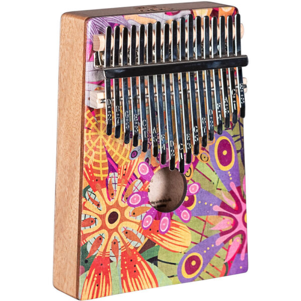 Sela 17 Key Flower Power Kalimba W/ Case