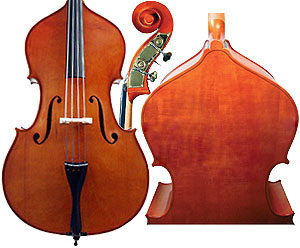 Gliga III Double Bass Only Solid Oil Dark Antique 3/4
