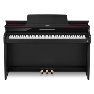 Casio Celviano AP-550 Digital Piano – Black with Adjustable Bench and Wooden Keys