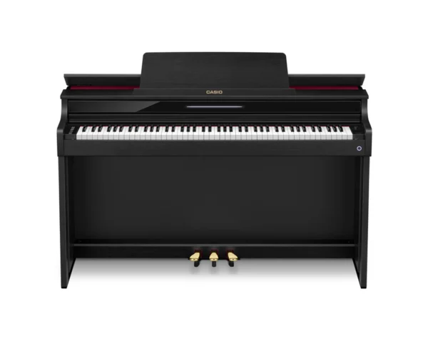Casio Celviano Ap-550 Digital Piano – Black with Adjustable Bench and Wooden Keys