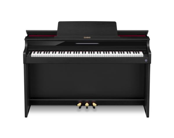 Casio Celviano AP-550 Digital Piano – Black with Adjustable Bench and Wooden Keys