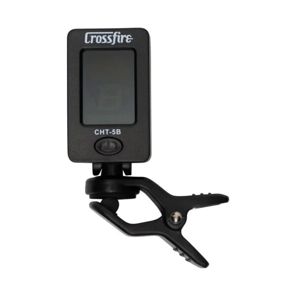 Chromatic Headstock Tuner - Suitable for Guitar/Bass/Ukulele/Violin - Black