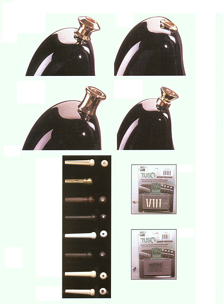 Bridge Pin White W/Black Dot