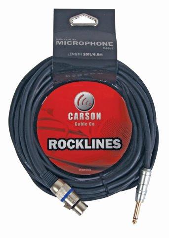 020 Ft Mic Cable Female Xlr To Male Jack Chrome