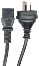 Power Lead 10 Amp Black