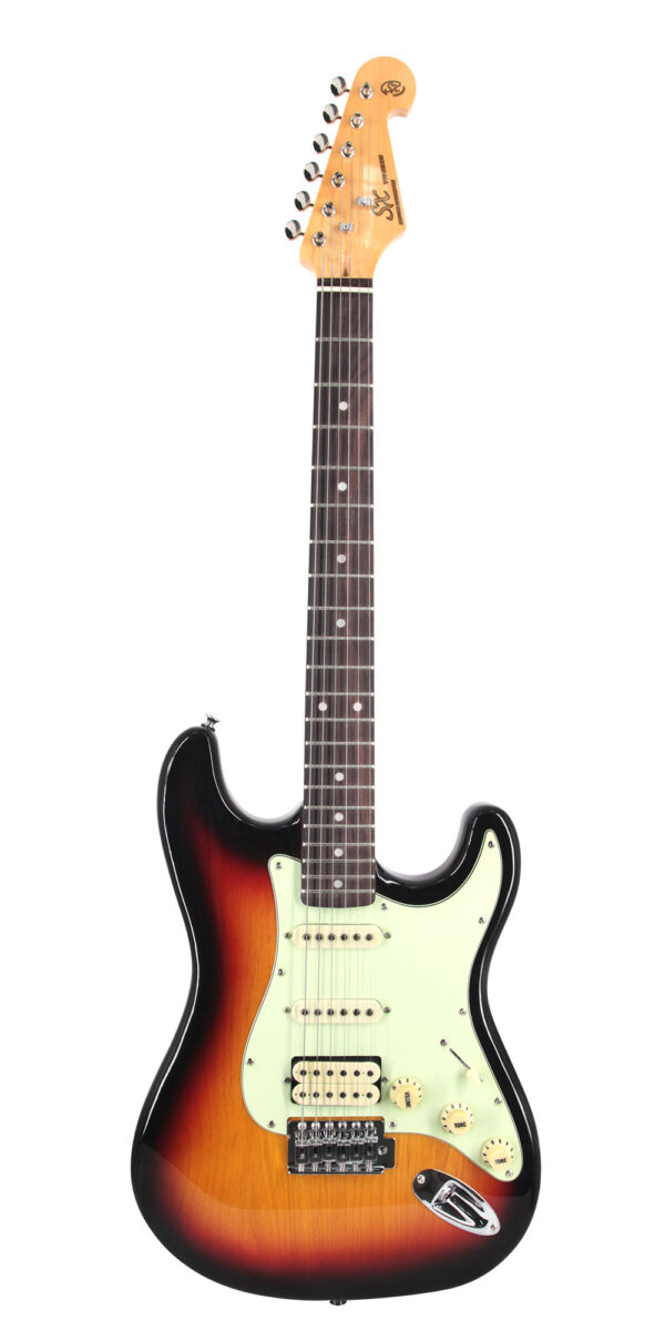 SX VES62HTS Vintage Style HSS Electric Guitar - 3 Tone Sunburst