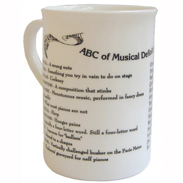 Mug Bone China Abc Music Definitions