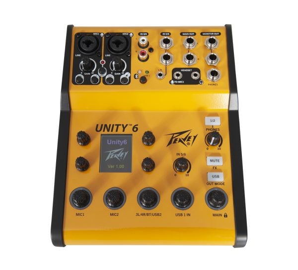 Peavey Unity Digital 6CH Mixer with USB C Audio Input