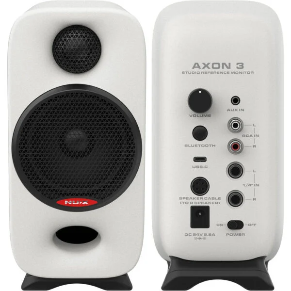 Nu-X Axon 3 Studio Reference Monitor Speakers (Pair) - White