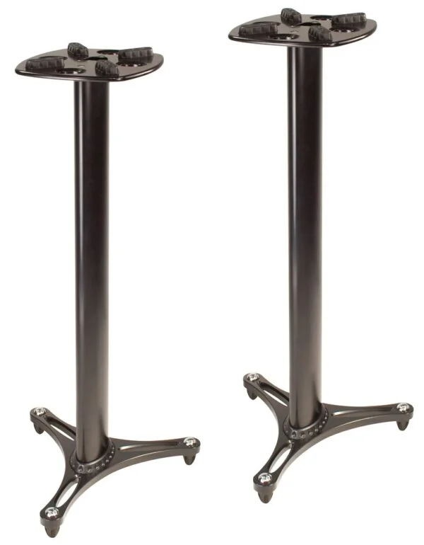 45 Inch Column Studio Monitor Stands Black Ms-90