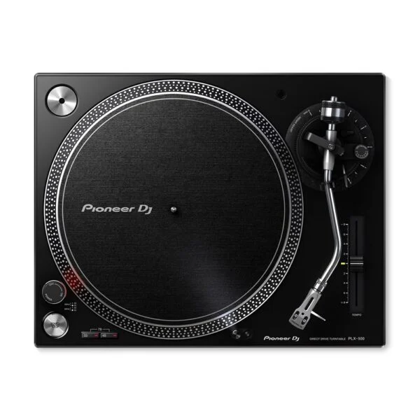 Turntable Direct Drive High-Torque Black Inc Headshell W/ Cart & Stylus