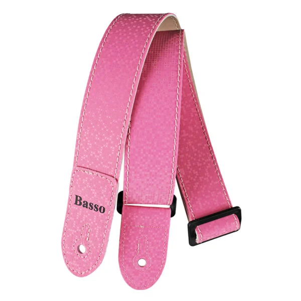 Basso Guitar Strap-Kids Series Pink SF197