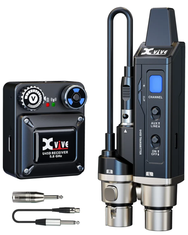 Xvive U45D 5.8GHZ Stereo Wireless in Ear Monitor W/Case