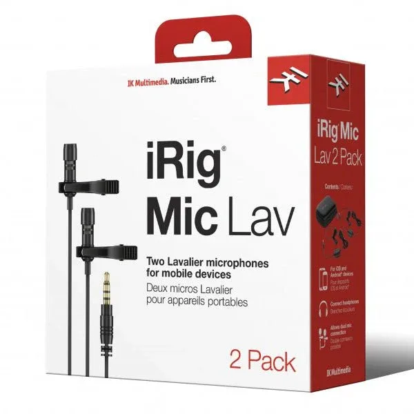 Irig Mic Dual Lavaller/Lapel/Clip-on Microphone