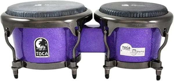 Toca Signature Series Jimmie Morales 7 &Amp;amp;amp;amp;amp;amp;amp;amp;amp;amp;amp;amp;amp;amp;amp;amp;amp; 8-1/2" Fiberglass Bongos in Purple Sparkle